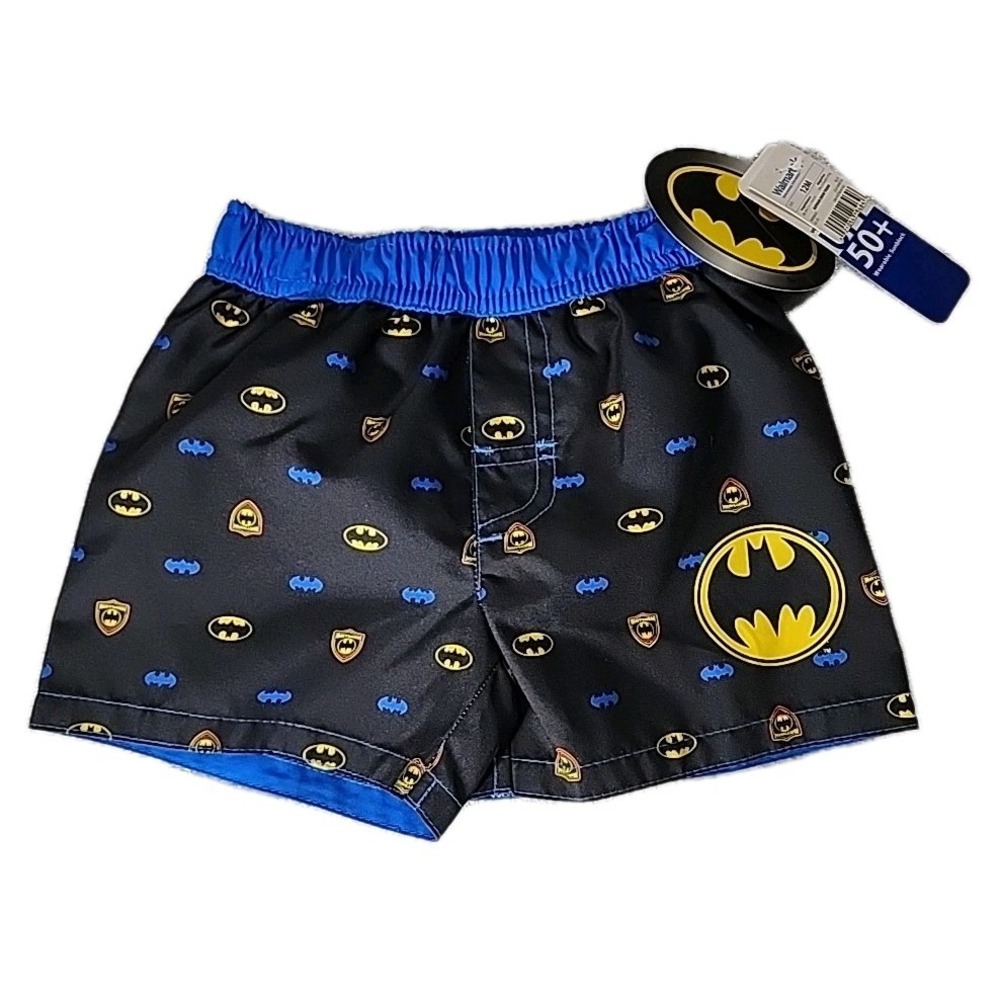 Batman‎ Baby Toddler Boys Swim Trunks  Size 12 Months